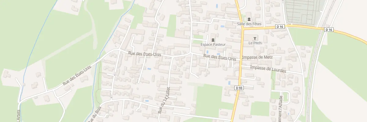 Plan du 21 Rue des Etats Unis à Ossun