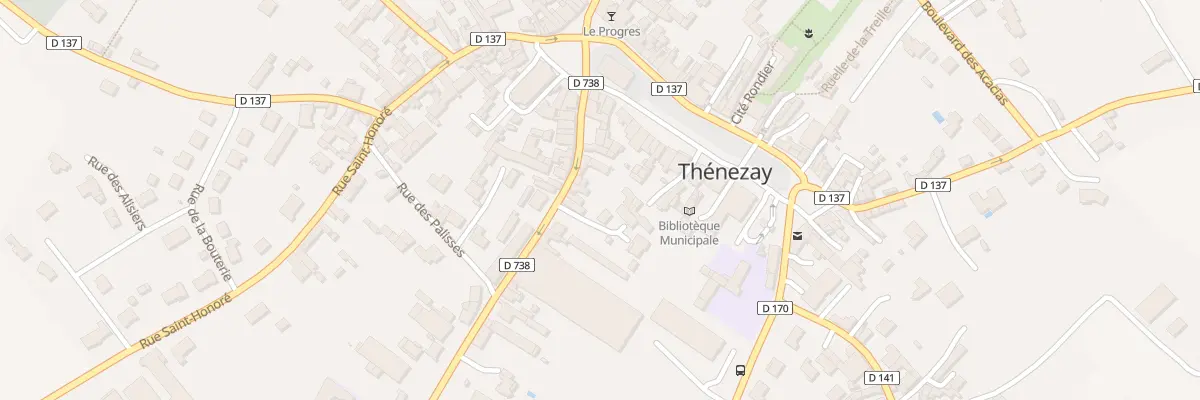 Plan du 5 Rue de la Croix Chauvin à Thénezay