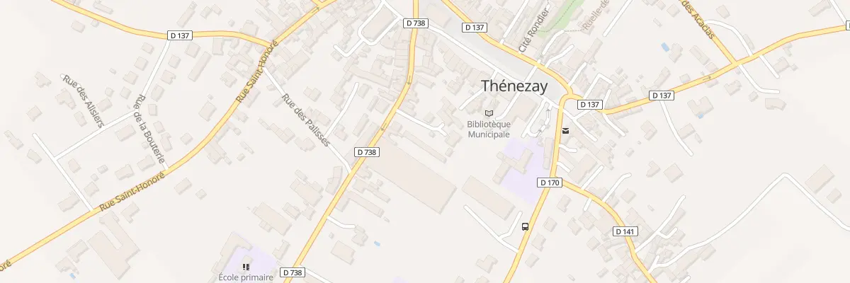 Plan du 11 Rue de la Croix Chauvin à Thénezay
