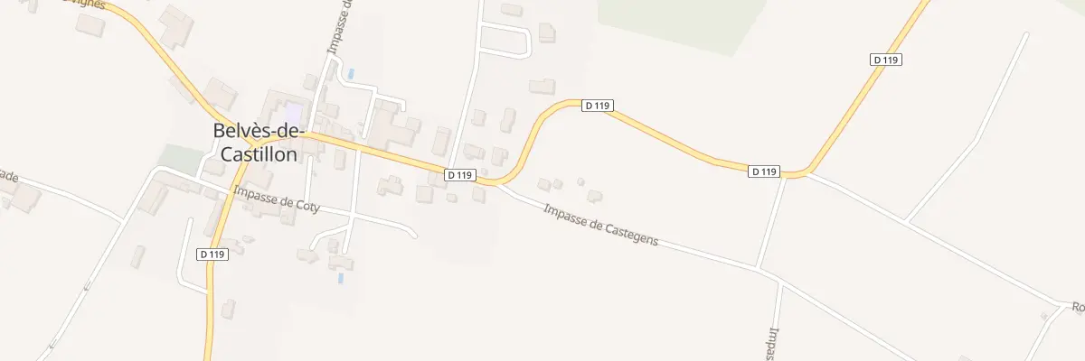 Plan du 128 Coty à Belvès-de-Castillon