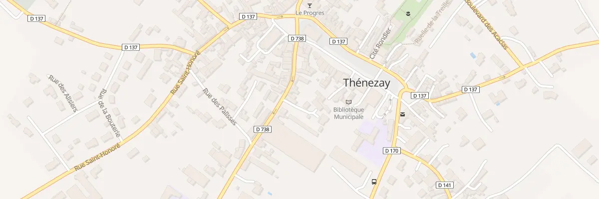 Plan du 7 Rue de la Croix Chauvin à Thénezay
