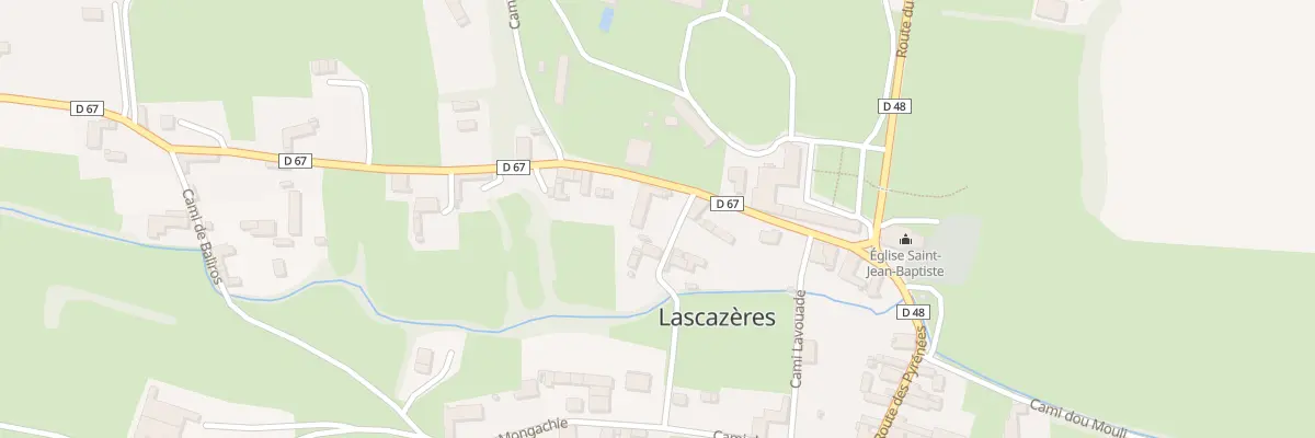Plan du 9 Rte du Bearn à Lascazères