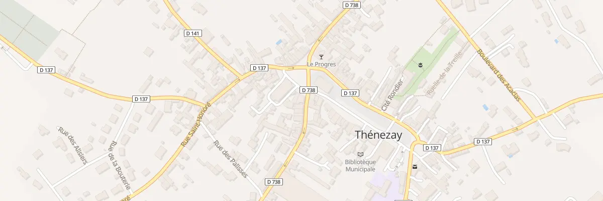 Plan du 2 Rue de la Croix Chauvin à Thénezay