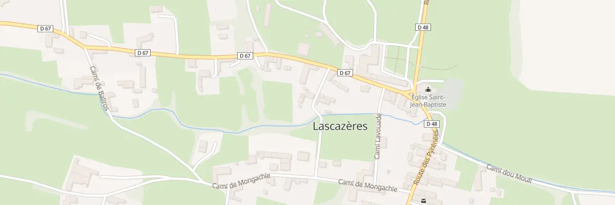 Plan du 2 Che Lou Carrerot à Lascazères