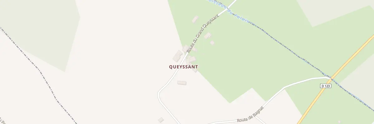 Plan du 2 Queyssant à Saint-Cibard