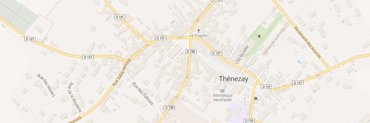 Plan du 4 Rue de la Croix Chauvin à Thénezay