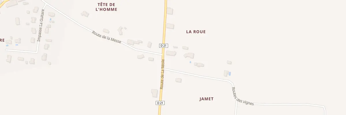 Plan du 2 La Roue à Loubens