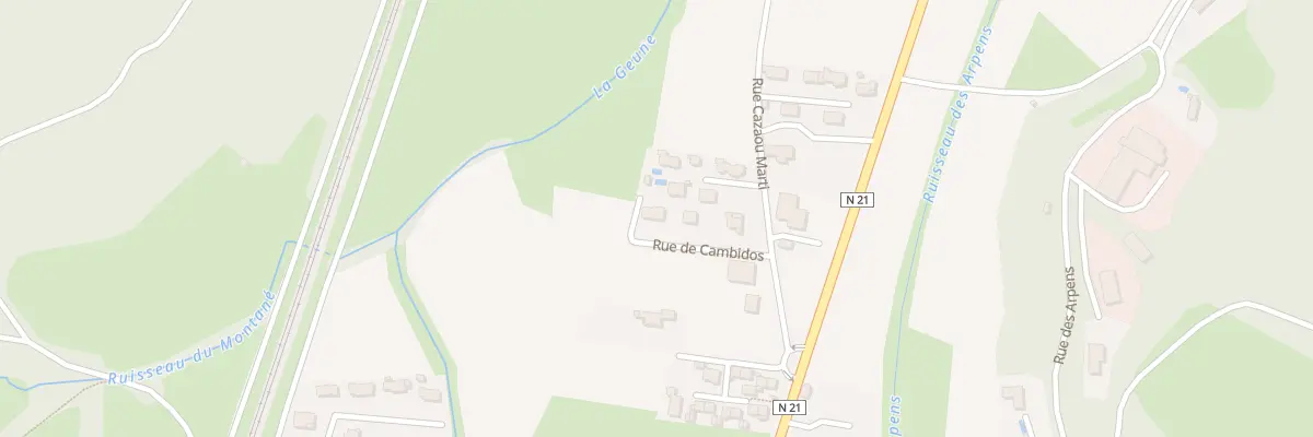 Plan du 4 Rue du Cambidos à Adé