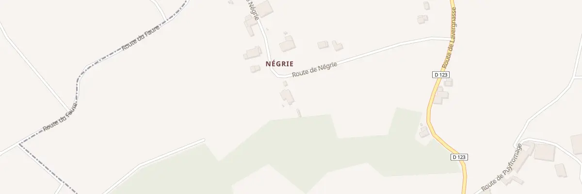 Plan du 18 Negrie à Saint-Cibard