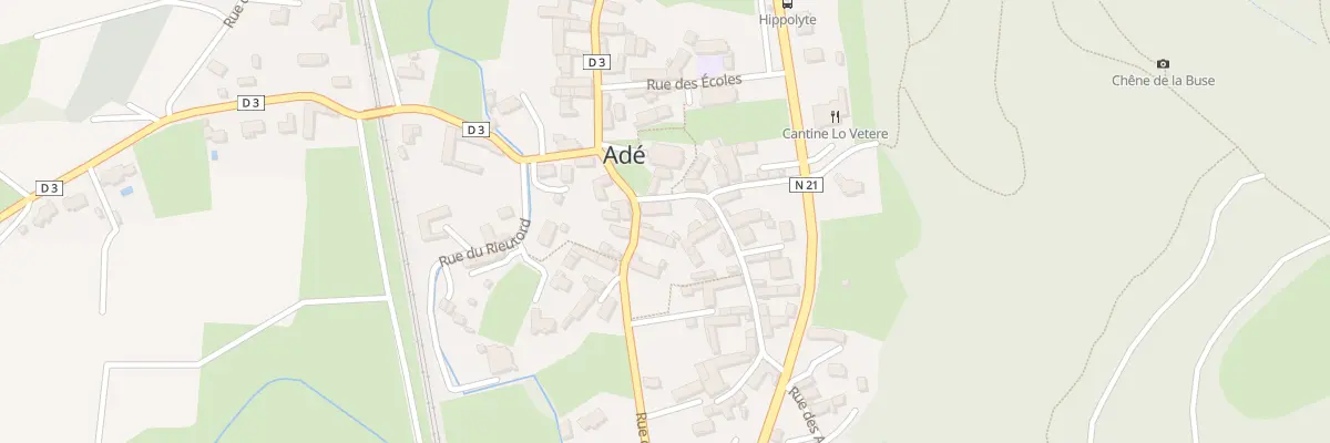 Plan du 1 Rue de Lassalle à Adé