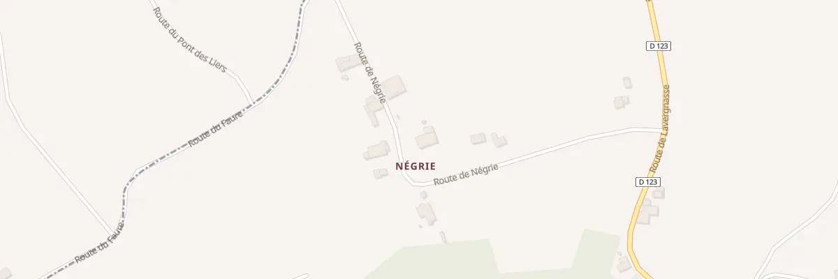 Plan du 13 Negrie à Saint-Cibard