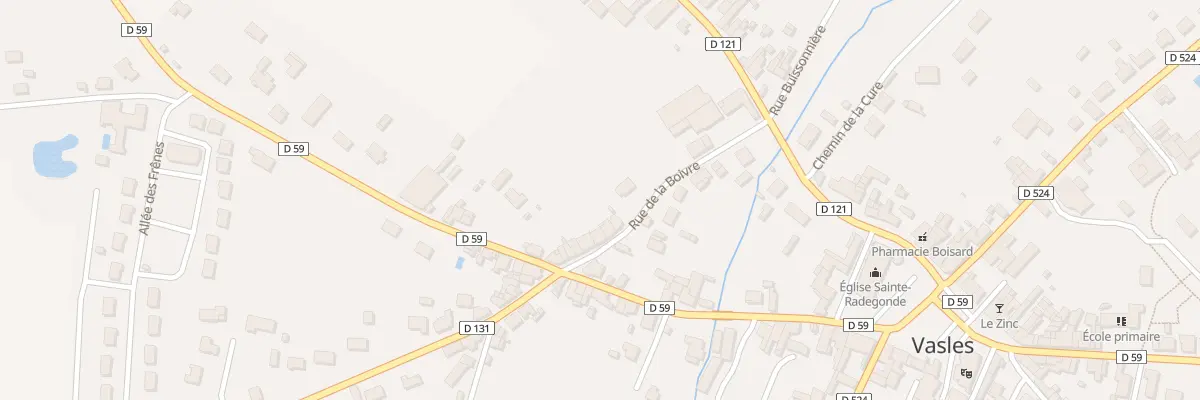 Plan du 13 Rue de la Boivre à Vasles