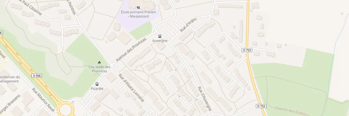 Plan du 6 Rue d’Auvergne à Argentan