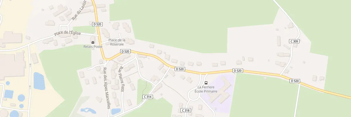 Plan du 7 Rue de la Billardière à La Ferrière-Bochard