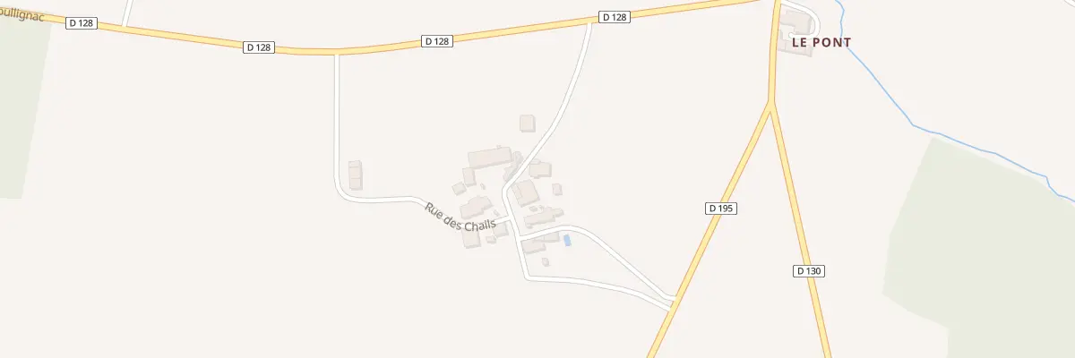 Plan du 1 Rue des Chails à Poullignac