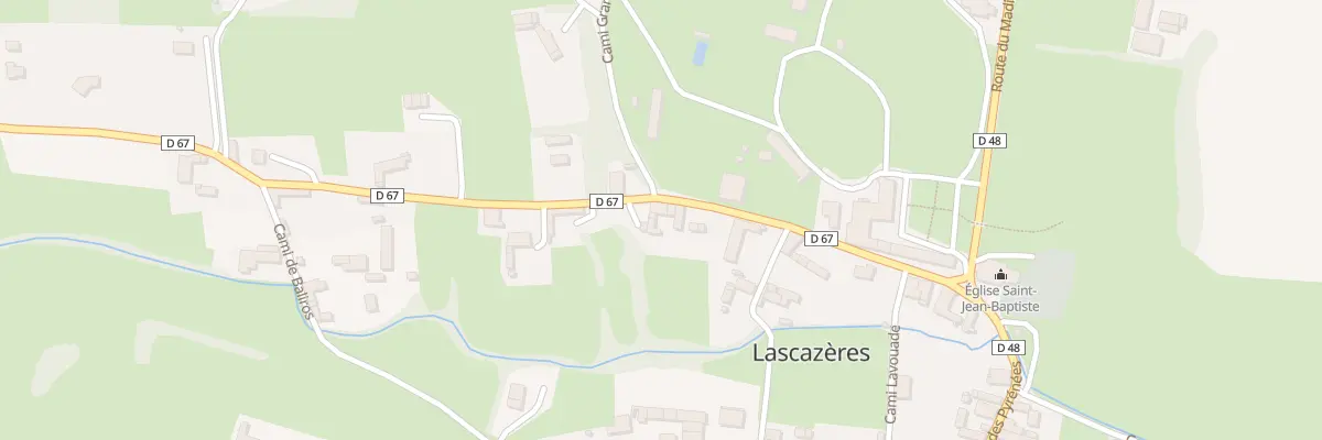 Plan du 13 Rte de Montpezat et du Bearn à Lascazères