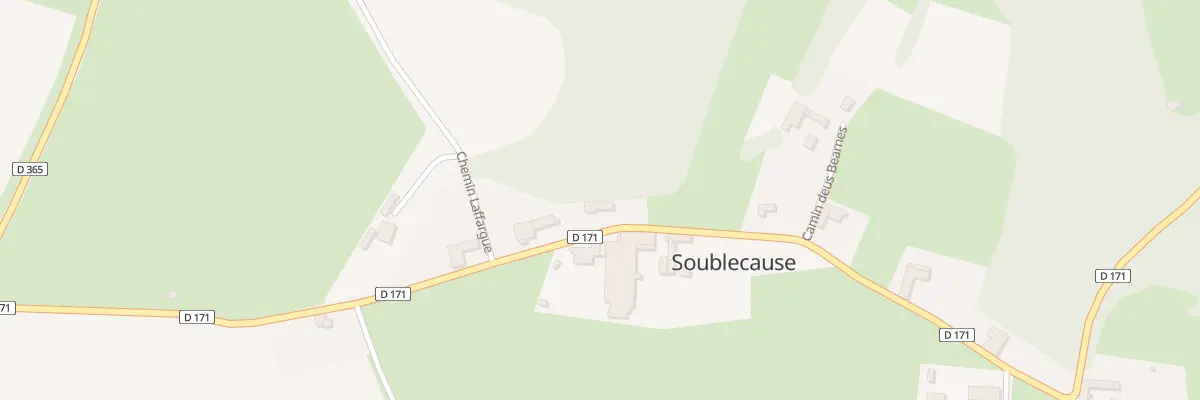 Plan du 13 Rte de Héchac à Soublecause