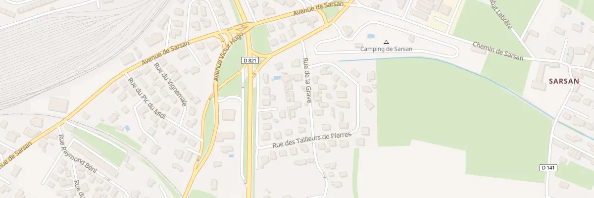 Plan du 10 Rue de la Grave à Lourdes