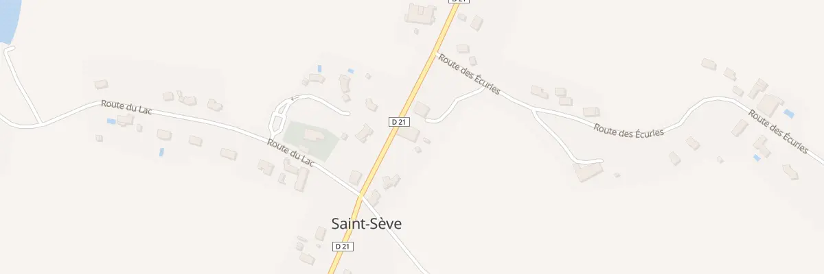 Plan du 2 Au Canton à Saint-Sève