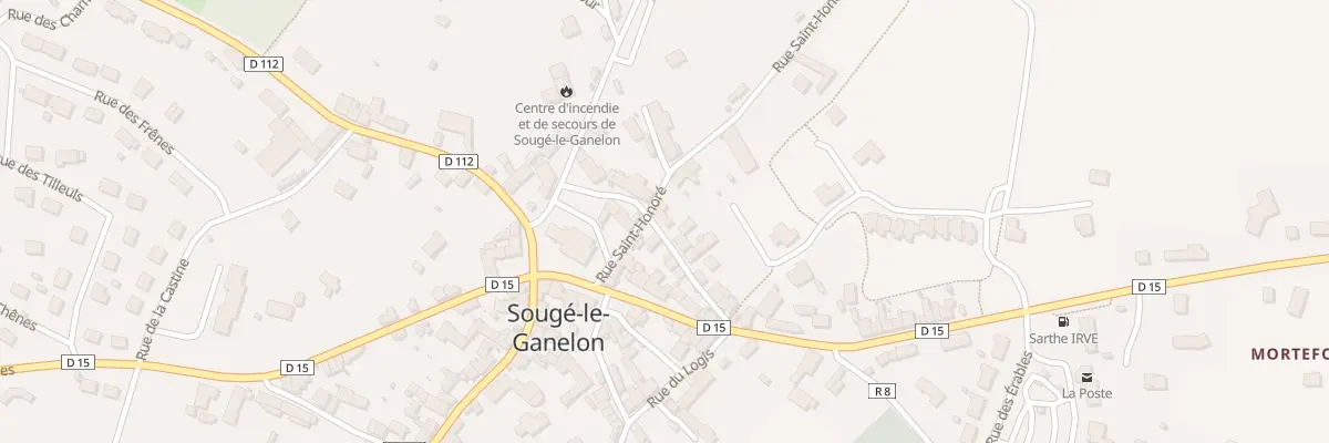 Plan du 1 Rue Aux Gelines à Sougé-le-Ganelon