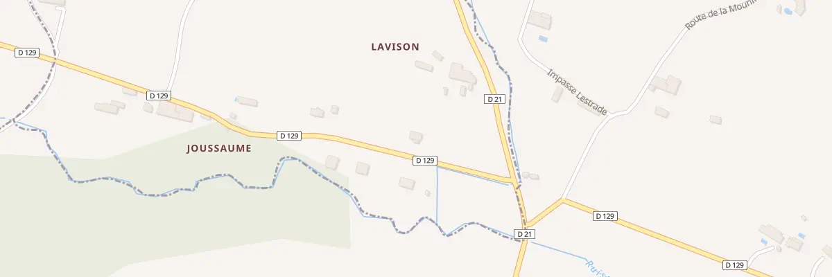 Plan du 1B Lavison à Loubens