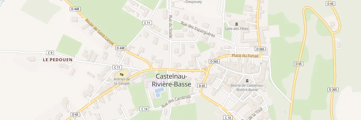 Plan du 6 Rte de Madiran à Castelnau-Rivière-Basse