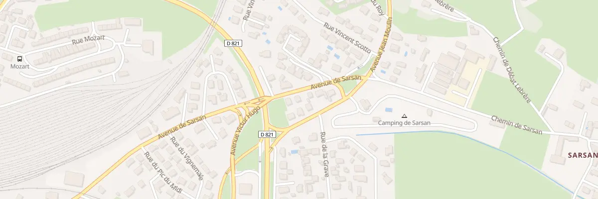 Plan du 50 Av de Sarsan à Lourdes