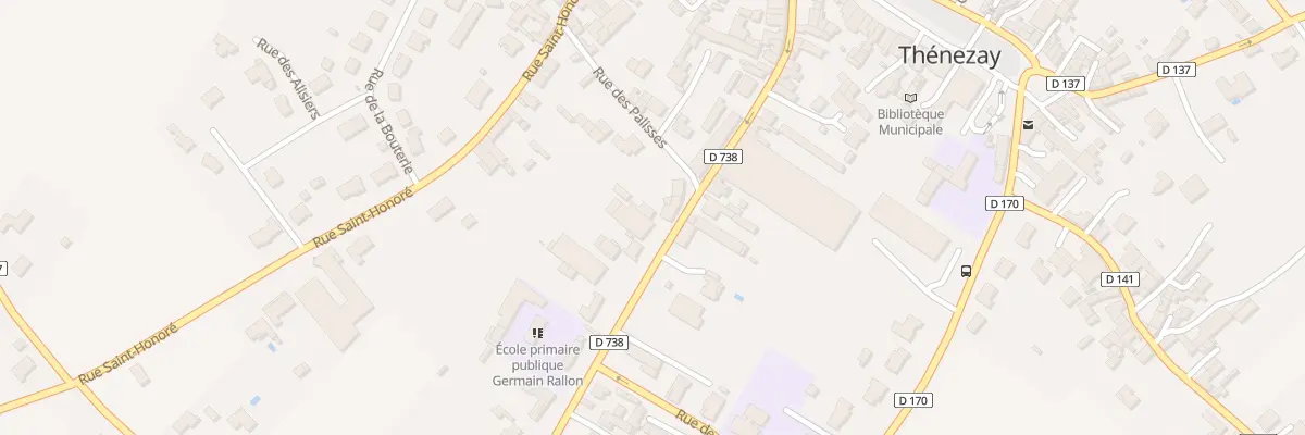 Plan du 24 Rue de la Croix Chauvin à Thénezay