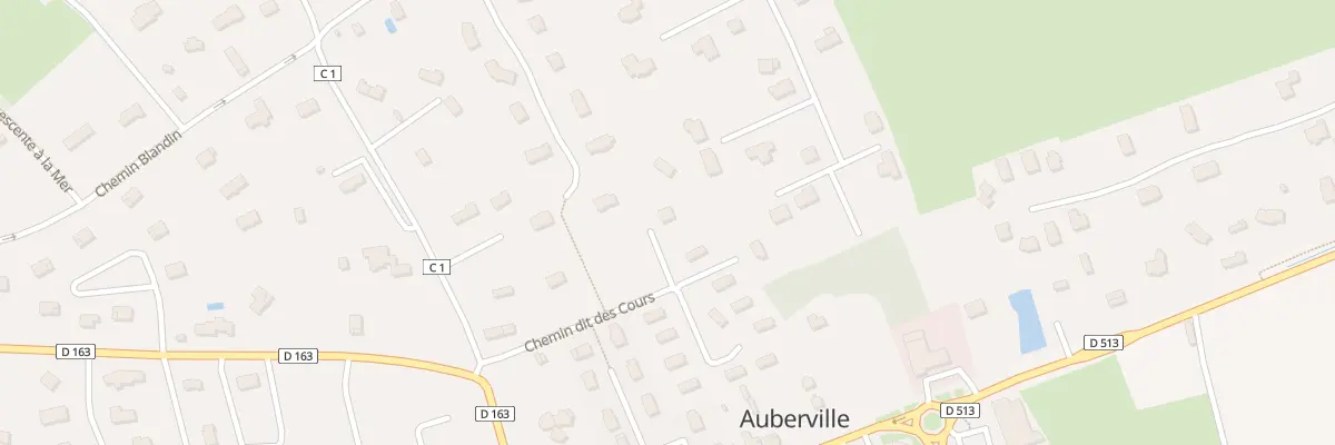 Plan de Chem dit des Cours à Auberville