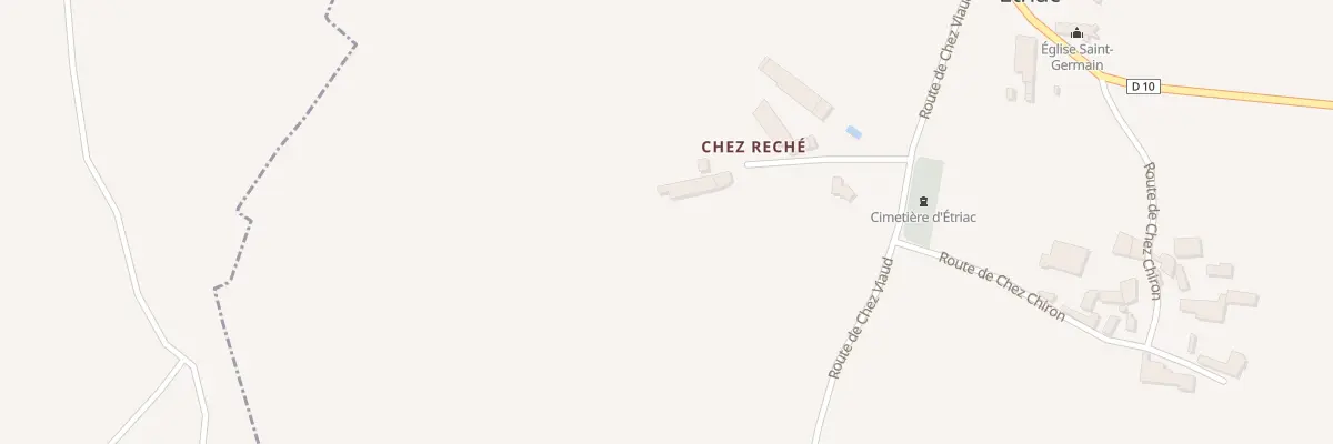 Plan du 6 Chez Reche à Étriac