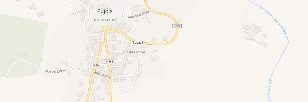 Plan du 94A Le Bourg à Pujols