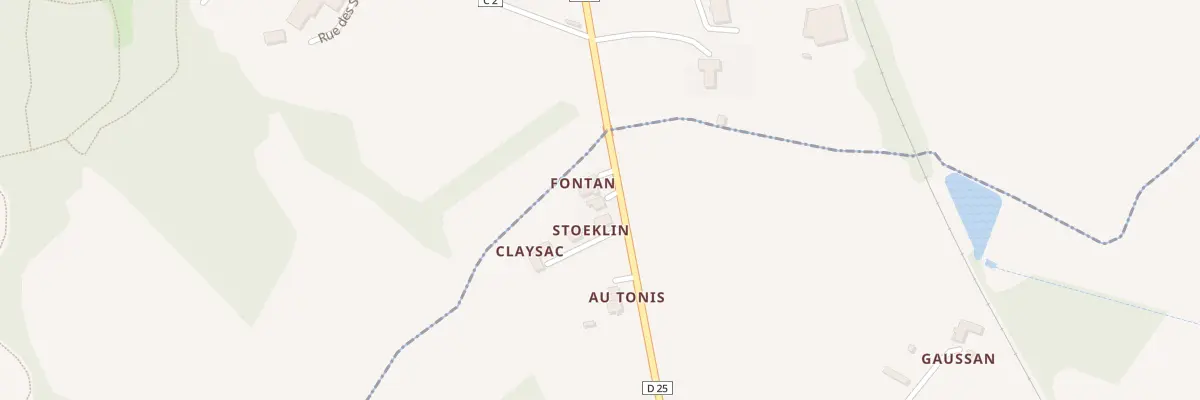 Plan du 5075 Claysac à Urgosse