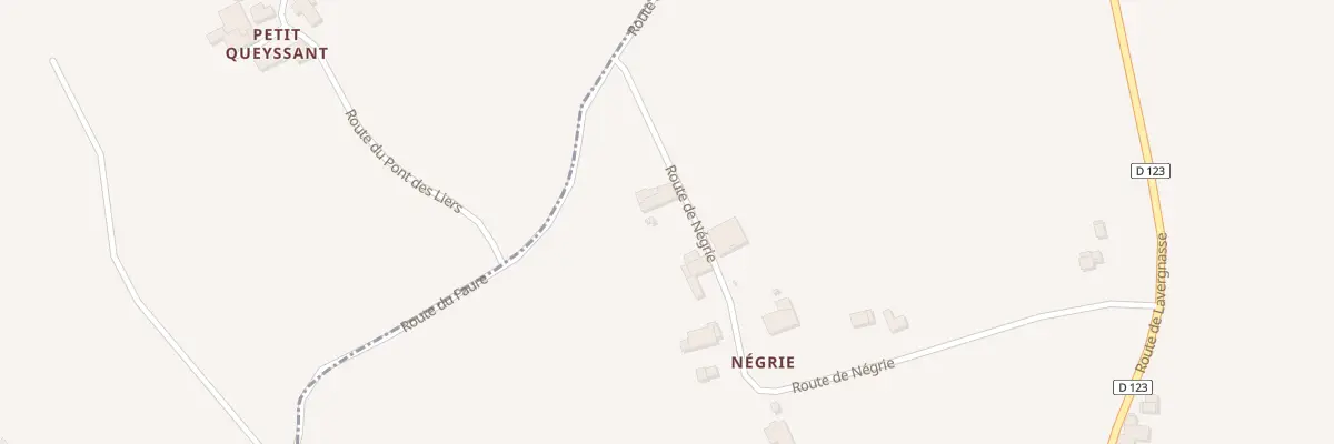 Plan du 15 Negrie à Saint-Cibard