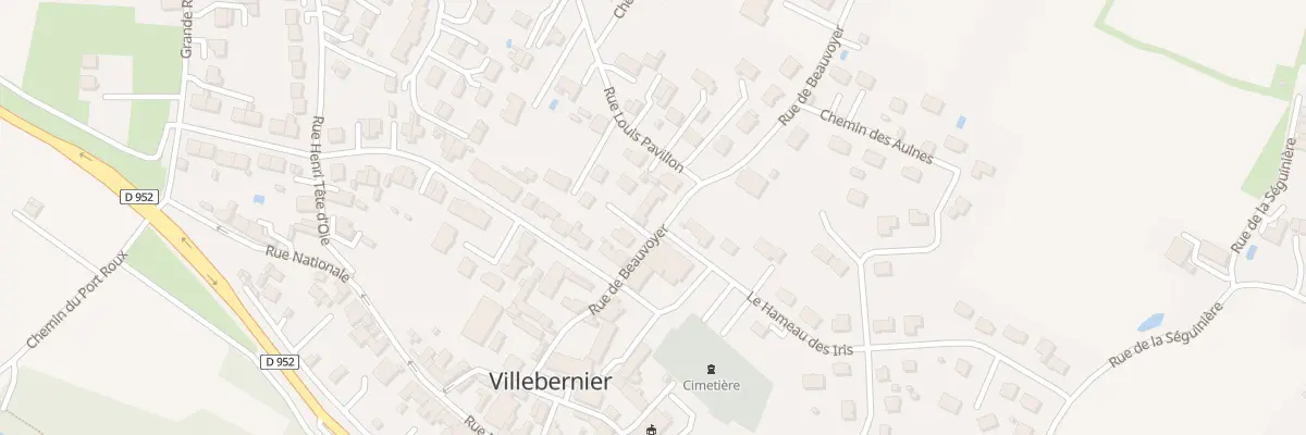 Plan du 5 Rue de Beauvoyer à Villebernier