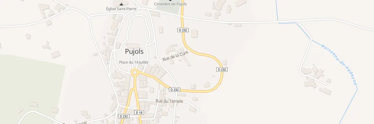 Plan du 52 Le Bourg à Pujols
