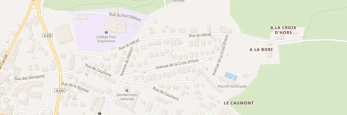 Plan du 16 Av de la Croix d’Hors à La Réole