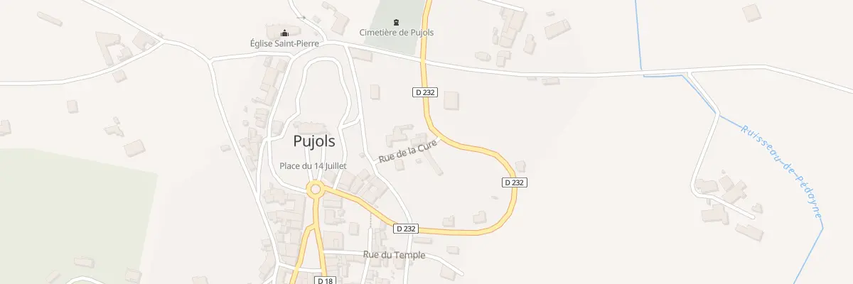 Plan du 3B Rue de la Cure à Pujols