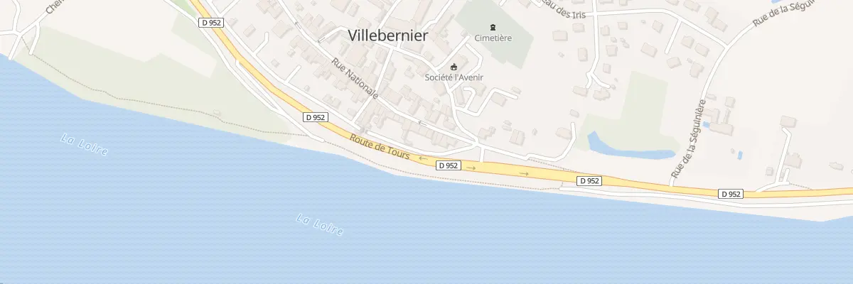 Plan du 13 Rue Nationale à Villebernier