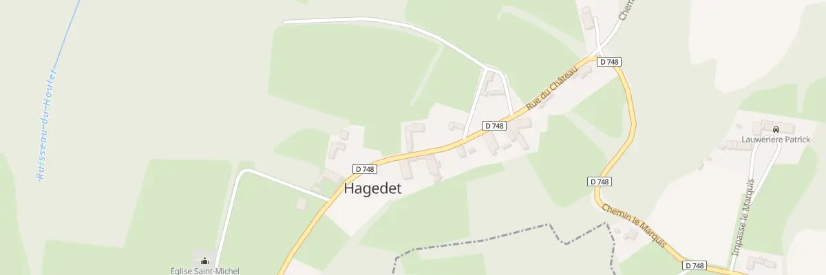 Plan du 11 Rue du Chateau à Hagedet