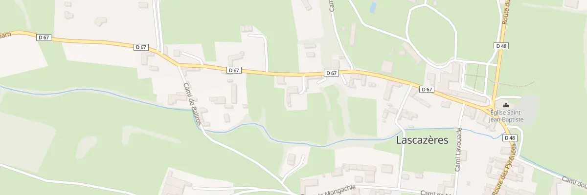 Plan du 19 Rte de Montpezat et du Bearn à Lascazères
