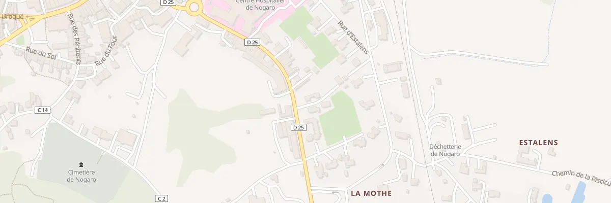 Plan du 17 Av des Pyrénées à Nogaro