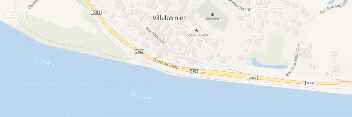 Plan du 19 Rue Nationale à Villebernier