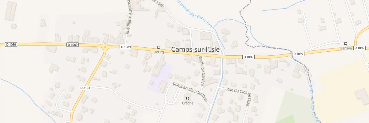 Plan du 84 Le Bourg Sud à Camps-sur-l’Isle