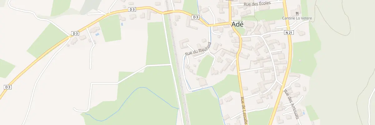 Plan du 7 Rue du Rieutord à Adé