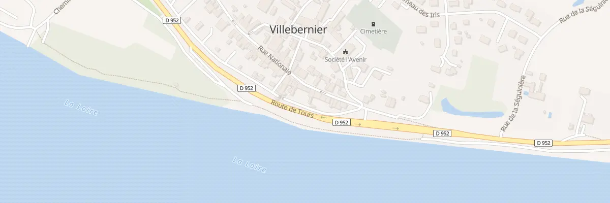 Plan du 21 Rue Nationale à Villebernier