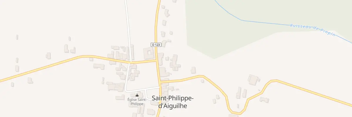 Plan du 56 Bourg Est à Saint-Philippe-d’Aiguilhe