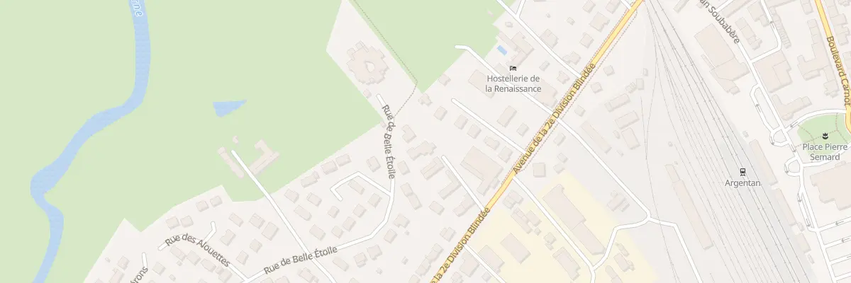 Plan du 30B Av de la 2eme Db à Argentan