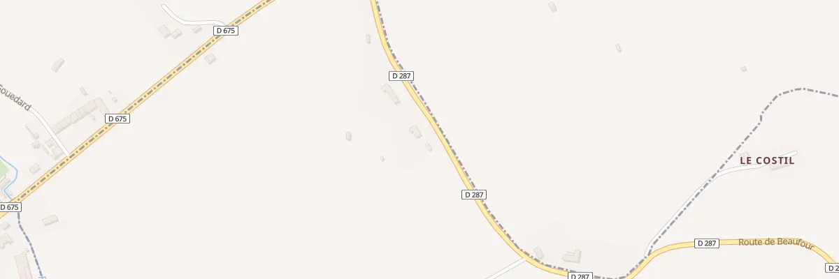 Plan du 208 Rte de Beaufour à Saint-Léger-Dubosq
