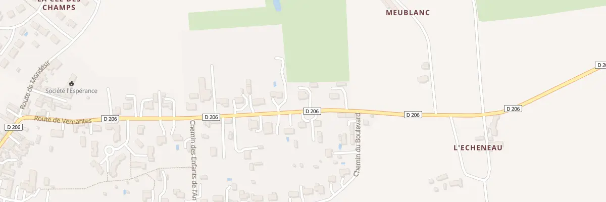 Plan du 27 Rte de Vernantes à Blou