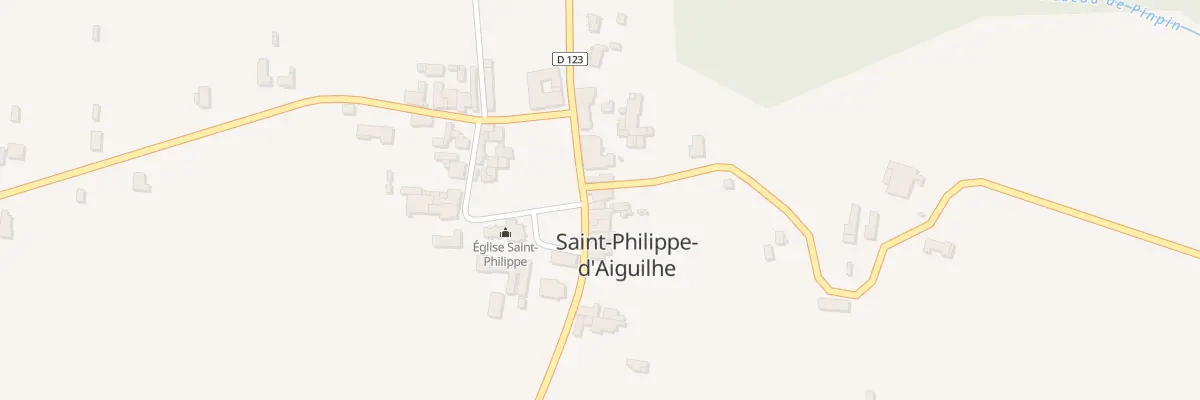 Plan du 18 Bourg Est à Saint-Philippe-d’Aiguilhe